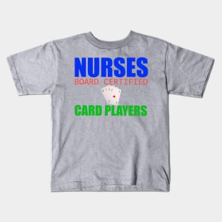 Nurses Play Cards Kids T-Shirt